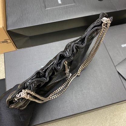 Ysl Mini leather shoulder bag cloud-shaped underarm bag chain bag - Image 7