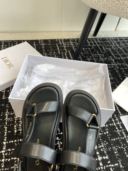 Dior black Velcro slide sandals - Image 7