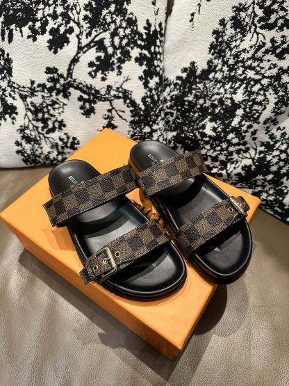 Louis Vuitton Checkered Slides - Image 7