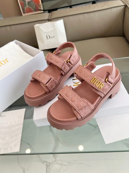 Dior popular thick-soled mid-heel sandals for women - Image 6
