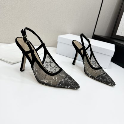 Dior J‘ADIOR woven strap open-back high heels - Image 7