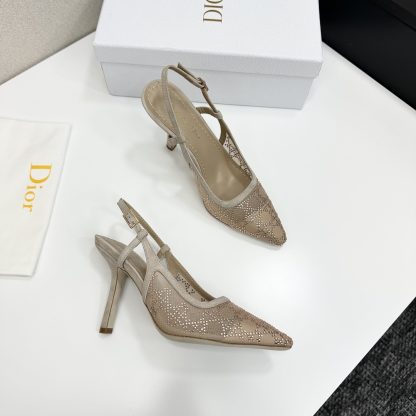 Dior Quake Oblique jacquard embroidered lettering logo high heels - Image 7