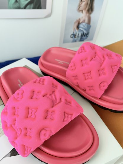 Louis Vuitton Velcro Embossed Slippers - Image 7