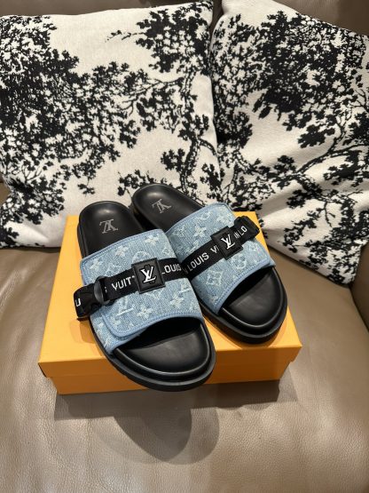 Louis Vuitton Velcro Slippers - Image 7