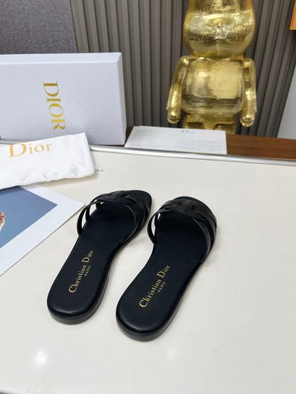 Dior D-Lane Classic Hollowed-out Slide Sandals - Image 7