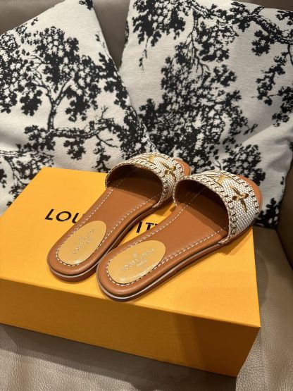 Louis Vuitton New Classic Slippers with Embroidery - Image 7
