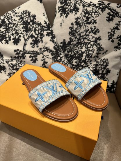 Louis Vuitton New Classic Slippers with Embroidery - Image 7