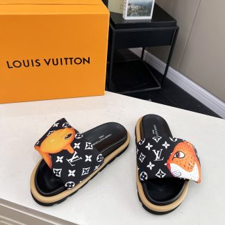 Louis Vuitton ol llow comfort flat sandals