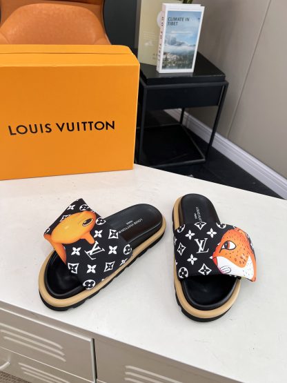 Louis Vuitton ol llow comfort flat sandals