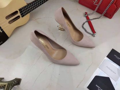 Ysl letter metal heel single shoes high heels - Image 7