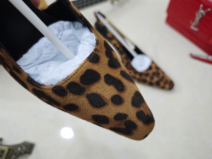 Ysl leopard print high heels Ysl logo high-heeled sandals - Image 8