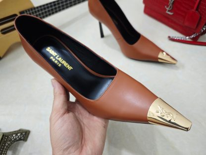 YSL high heels with YSL logo, elegant and stylish high heels. - Image 8