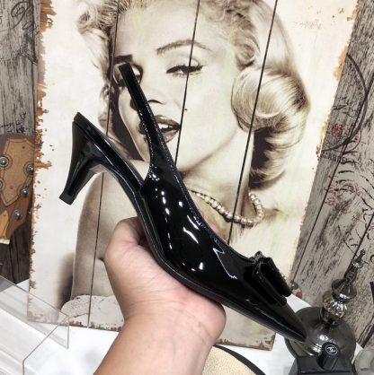 Ysl bow small pointed sandals high heels - Image 7