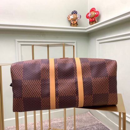 Louis Vuitton checkered nigo collaboration series keepall 50 travel bag - Image 8