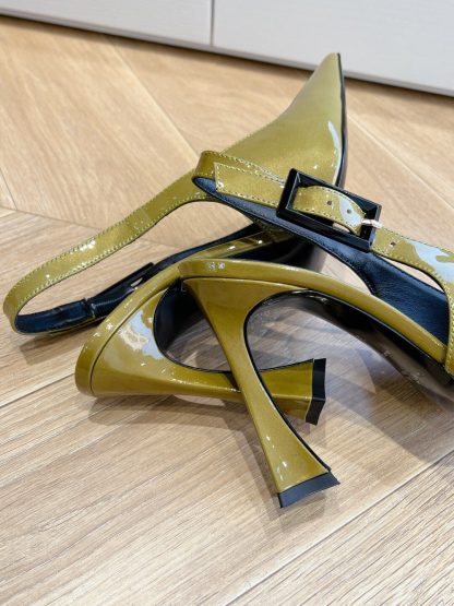Ysl metal diamond chain high heels - Image 8