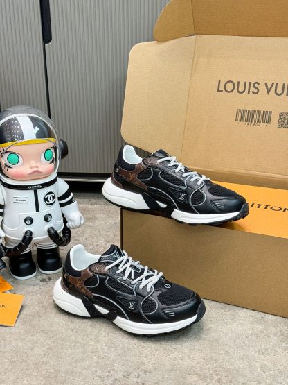 Louis Vuitton Olympia series couples' models Silver Horn King leisure sports shoes running shoes - Image 9
