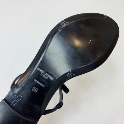 Ysl silk diamond buckle flat sandals - Image 8
