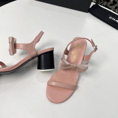 Chanel Early Spring Dance Shoes Collection Pink Delicate Sandals Heel Height 6cm - Image 8