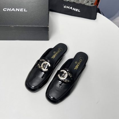 Chanel black early spring dance shoes series new retro feeling half slippers - Image 8