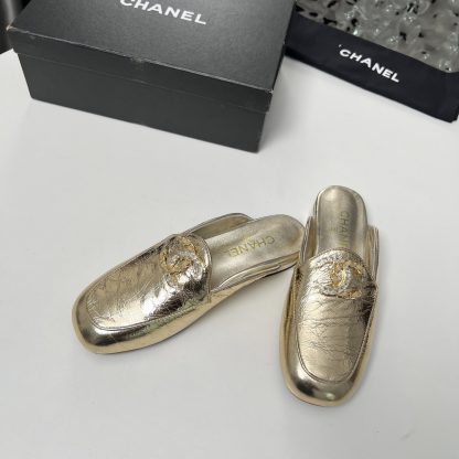 Chanel's golden early spring dancing shoes series new retro feeling half-slippers - Image 8