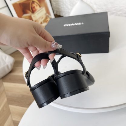 Chanel Spring-Summer Dance Shoes Collection New Black Sandals - Image 8