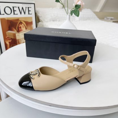 Chanel Spring-Summer Dance Shoes Collection New Apricot Sandals - Image 8