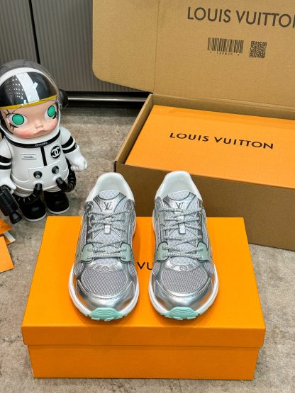 Louis Vuitton Olympia series couples' models Silver Horn King leisure sports shoes running shoes - Image 8
