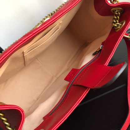 Gucci Marmonf wave pattern red chain shoulder bag - Image 8