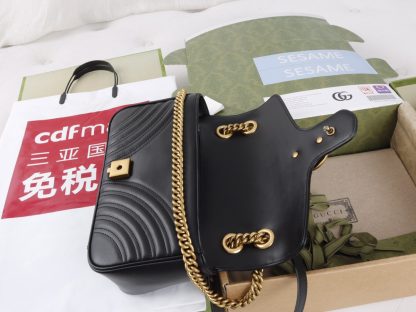 Gucci marmont wave pattern chain shoulder bag - Image 8