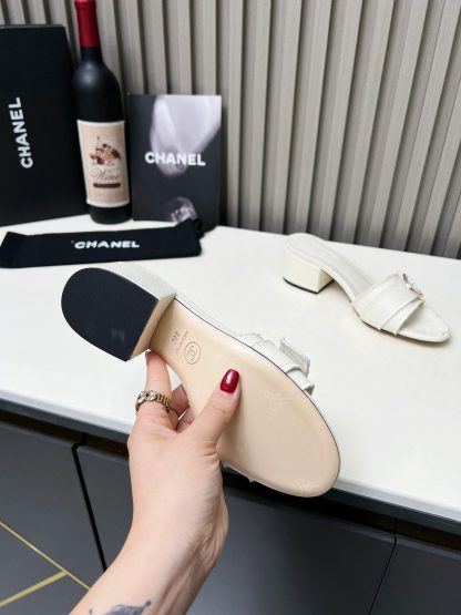 Chanel white elegant lady temperament sandals - Image 8