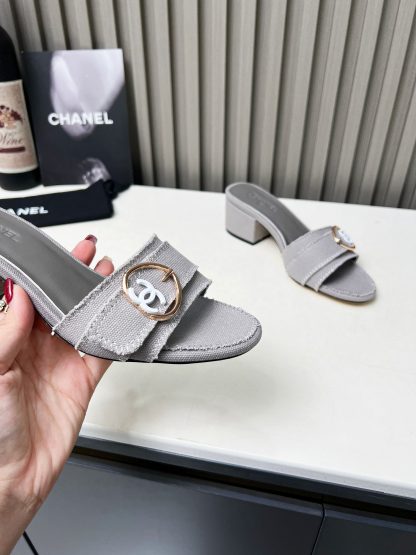 Chanel grey elegant ladylike sandals - Image 7