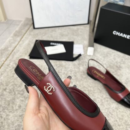 Chanel Spring and Summer Dancing Shoes Series New Red Retro Sandals - Image 8