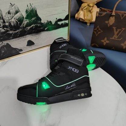 Louis Vuitton Trainer Velcro High Top Sneakers - Image 8