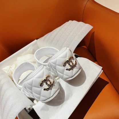 Chanel new white high-heeled sandals, heel height 7.5cm - Image 8