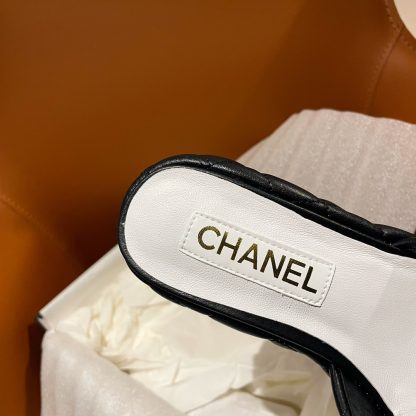 Chanel new black high-heeled sandals, heel height 7.5cm - Image 8