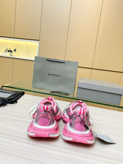 Balenciaga Pink 3D Textured Trendy Sneakers - Image 8
