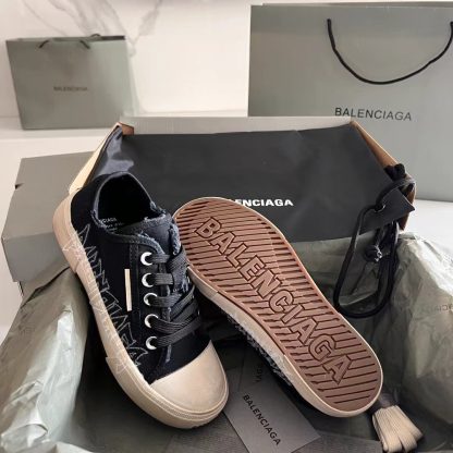 Balenciaga Vintage Style Casual Fabric Shoes - Image 8