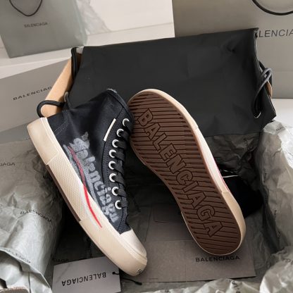 Balenciaga high-top vintage casual fabric shoes - Image 8