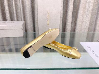Jimmy Choo New Butterfly Pearl Ballet Flats - Image 8