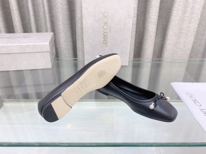 Jimmy Choo new style butterfly pearl flat ballet shoes - Image 8
