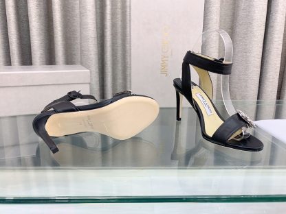 Jimmy Choo Elegant C-buckle rhinestone high heels - Image 8