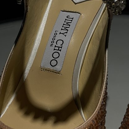 Jimmy Choo pointed toe high heel crystal shoes - Image 8