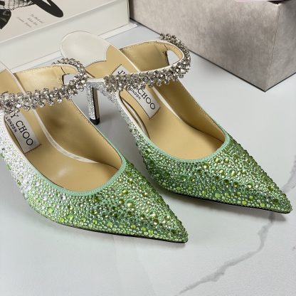 Jimmy Choo Elegant Diamond High Heels - Image 8