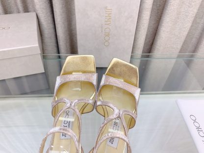 Jimmy Choo Fashion Square Toe High Heels - Image 8