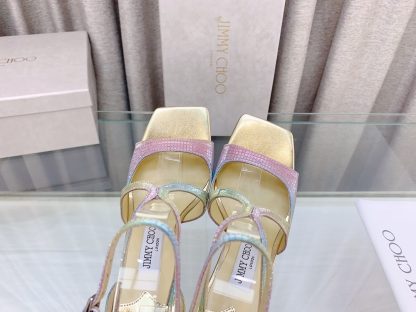 Jimmy Choo Fashion Square Toe High Heels - Image 8