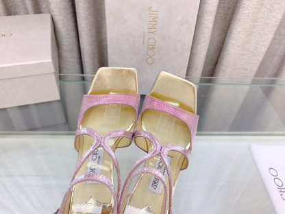 Jimmy Choo Fashion Square Toe High Heels - Image 8