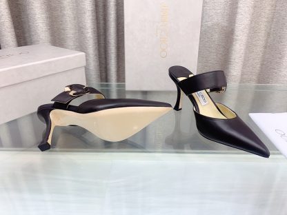 Jimmy Choo stylish C-shaped buckle high-heeled sandals - Image 8