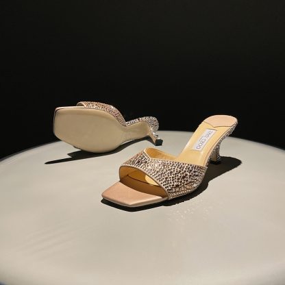 Jimmy Choo gradient high heels with rhinestones - Image 8
