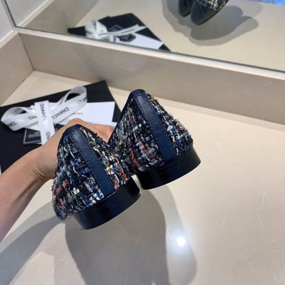 Chanel fashion item dark blue elegant and exquisite ballet shoes - Image 8