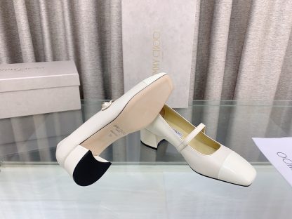 Jimmy Choo New Mary Jane Block Heel Pumps - Image 8